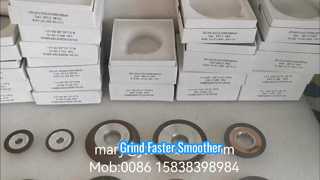 meule diamantée hybride et résine