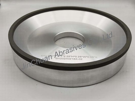 6A2 Aluminium Body  Resin Bond Grinding Wheel With 57mm Hole CBN 80