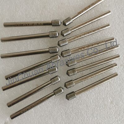 Qualité  Custom-Made 8*6*10*70mm  120° D126 Electroplated Grinding Bits For Cemented Carbide Usine