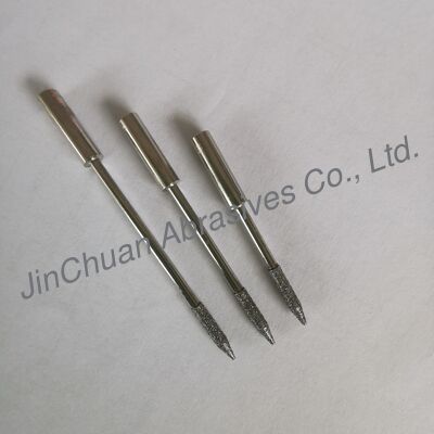 D151# Firm Grit Retention Electroplated Diamond Grinding Pins with 2.2mm Head Diameter and 8mm Abrasive Length