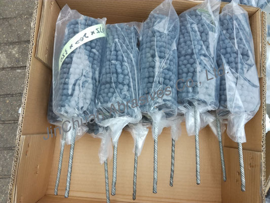 SIC 80*200*350 Flexible Honing Brush In Silicon Carbide Abrasive Brush