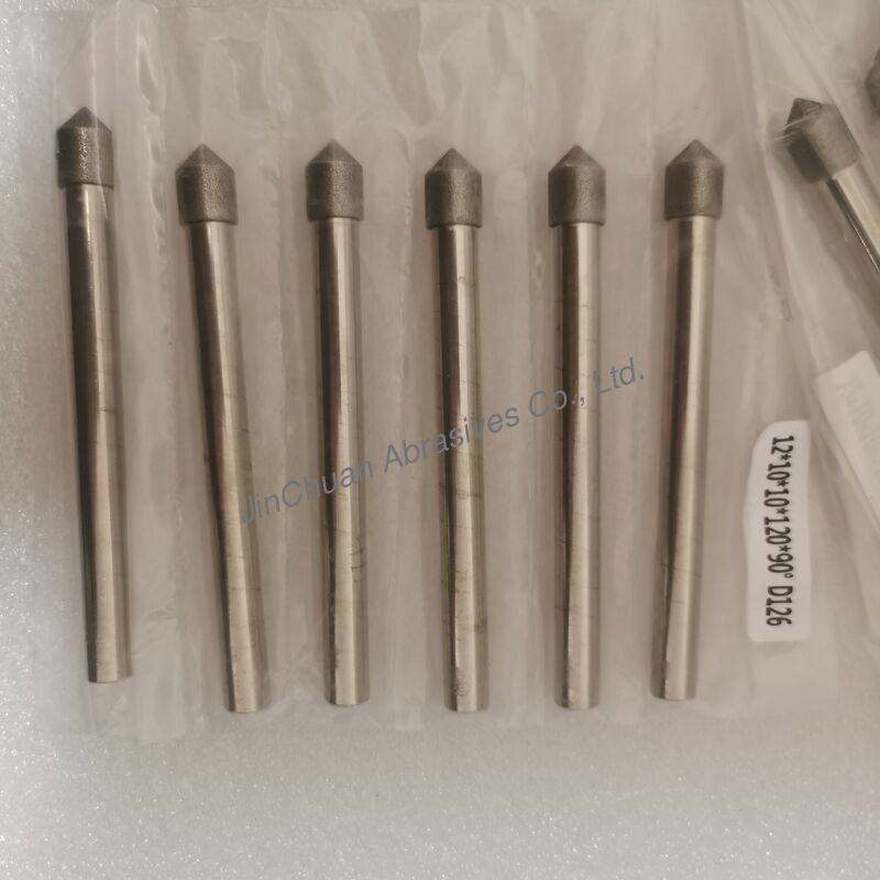 Custom-Made 12*10*10*120mm  45°-120° D126 Electroplated Grinding Bits For Cemented Carbide