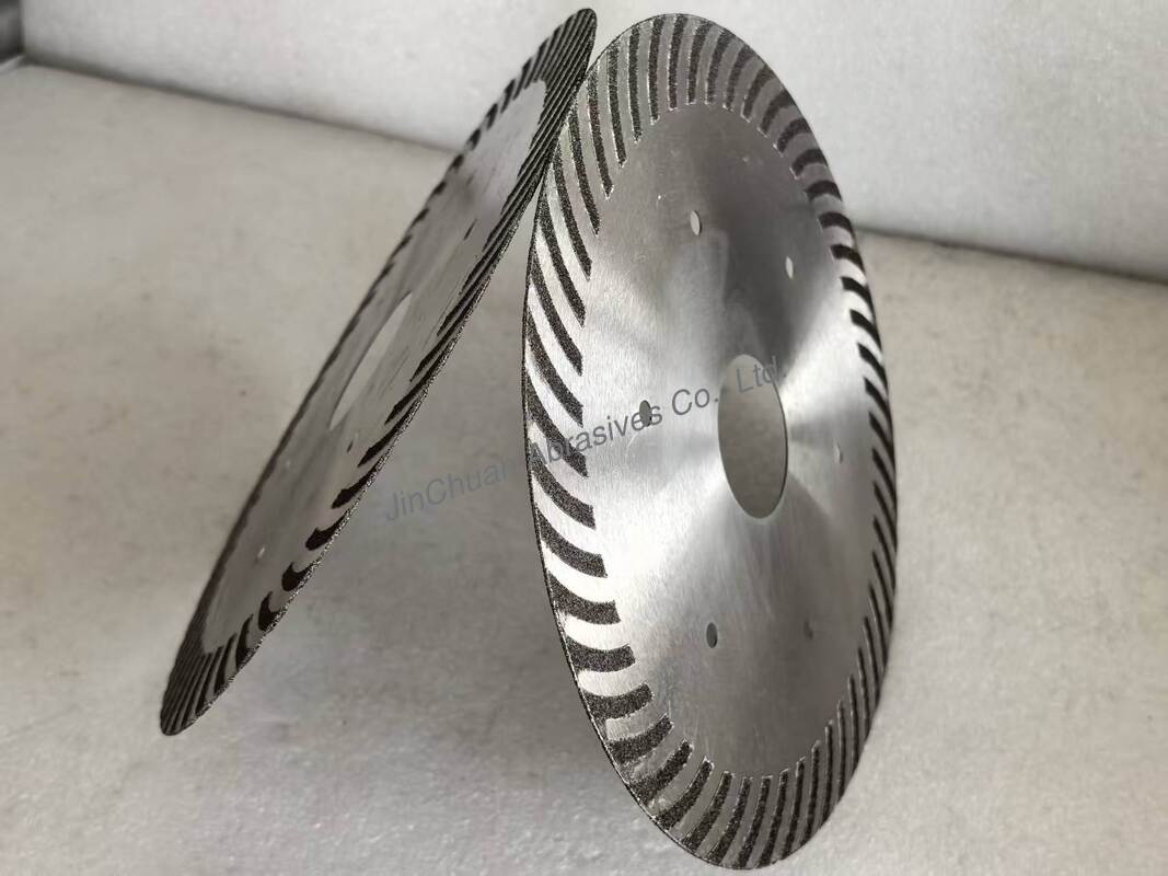 Electro Cutting Disc For Rubber Cutting Electroplated Bonded Cutting Wheel 1A1R