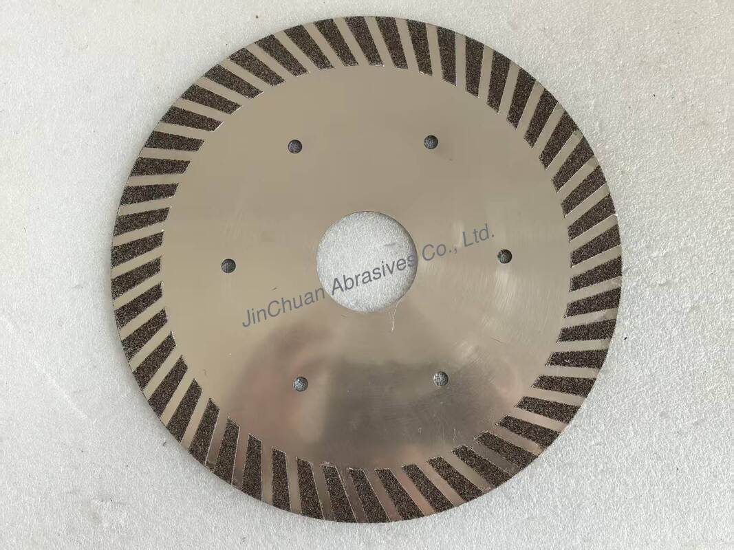 Electro Cutting Disc For Rubber Cutting Electroplated Bonded Cutting Wheel 1A1R