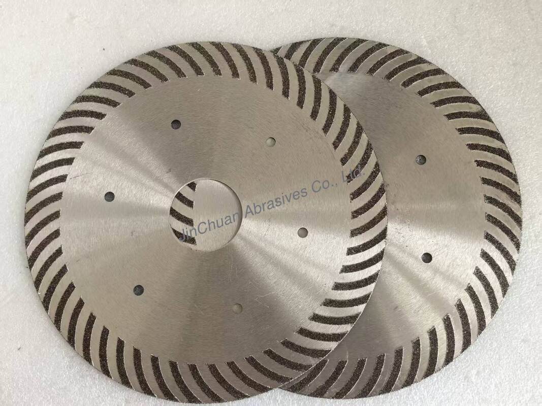Electro Cutting Disc For Rubber Cutting Electroplated Bonded Cutting Wheel 1A1R