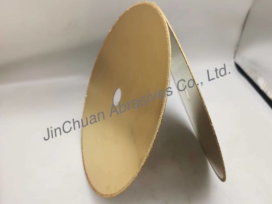 D50/60 a plaqué Diamond Grinding Cutting Wheel 0.8mm Basebody 210*20*2mm