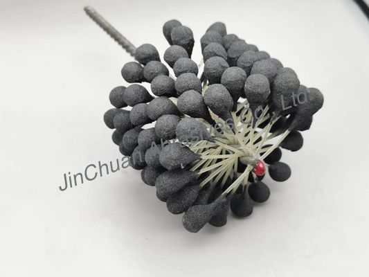 brosse aiguisante flexible de boule de cylindre de 100*80*200mm pour des trous nettoyant et finissant