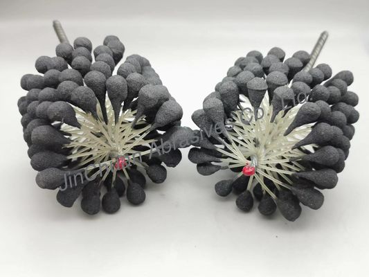 brosse aiguisante flexible de boule de cylindre de 100*80*200mm pour des trous nettoyant et finissant