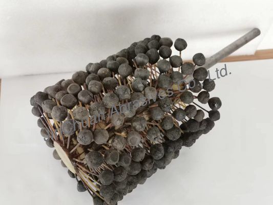 trou intérieur de polissage SIC180# de tête de boule de brosse de pierre à aiguiser de cylindre de moteur de 220 * de 250 * 400mm