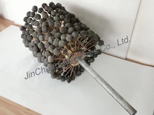 trou intérieur de polissage SIC180# de tête de boule de brosse de pierre à aiguiser de cylindre de moteur de 220 * de 250 * 400mm