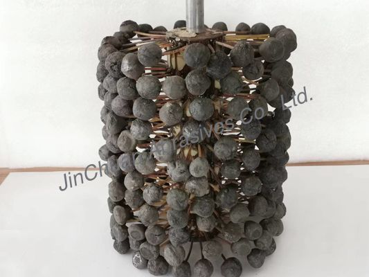 trou intérieur de polissage SIC180# de tête de boule de brosse de pierre à aiguiser de cylindre de moteur de 220 * de 250 * 400mm