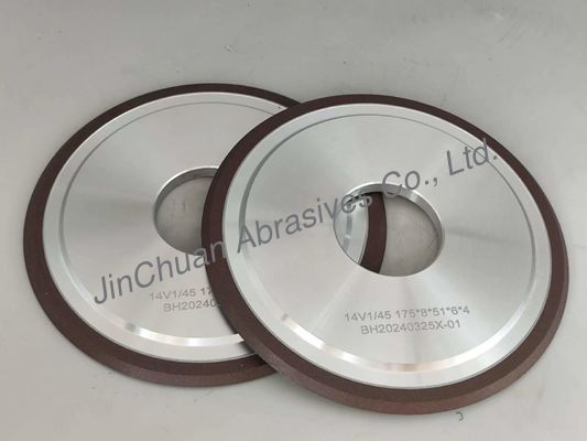 Résine de liaison diamants roues de grille 14v1, diamètre 175, angle 45