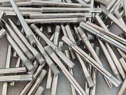 Pions d'affûtage au diamant électroplatés de 2,3 mm à 6,3 mm Numéro de grès diamant D91