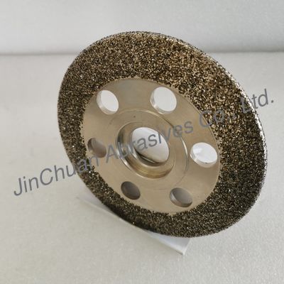 Diamètre 150 mm Roue de meulage CBN électroplatée avec trous réducteurs de poids