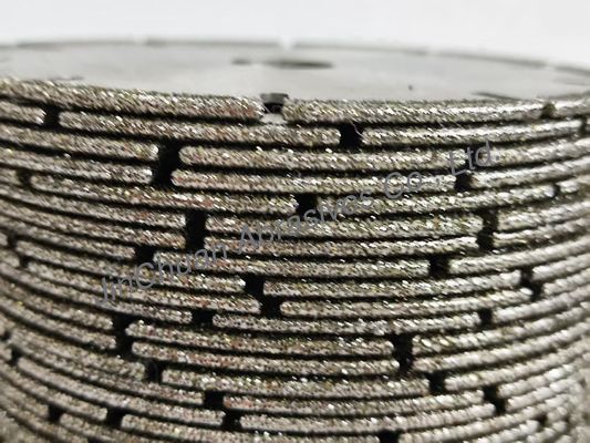 Longue durée de vie Lamelle de coupe au diamant liée électroplatée