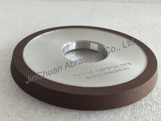 1V1/15° 100*8*31.75*6mm D91 C125 Résine de broyage à l'humidité