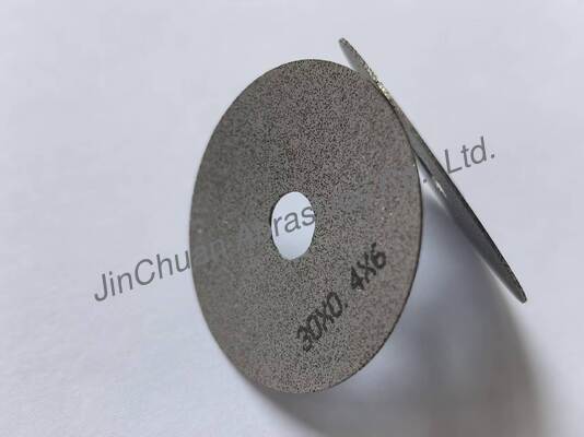 0.4mm supper fin déchiqueteur de copeaux de métaux de liaison cbn roue de coupe 1A8 pour les fentes