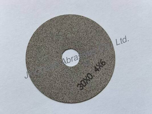 0.4mm supper fin déchiqueteur de copeaux de métaux de liaison cbn roue de coupe 1A8 pour les fentes