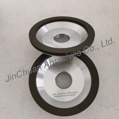 Meule diamantée agglomérée en résine 12A2  125*25T*31.75*6*12mm D91 Rectification à l'eau