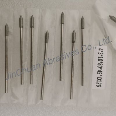 4*3*10*80 mm 17°-120° D126 Bits de meulage électroplatés pour le carbure cimenté