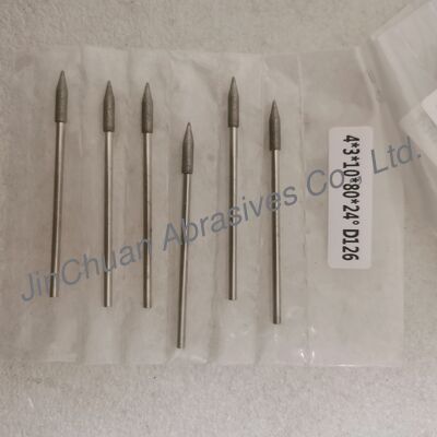4*3*10*80 mm 17°-120° D126 Bits de meulage électroplatés pour le carbure cimenté