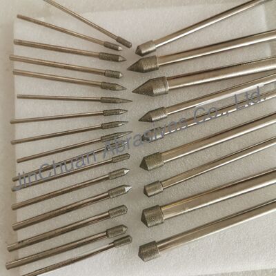 12*10*10*120mm 45°-120° D126 Bits de meulage électroplatés pour le carbure cimenté