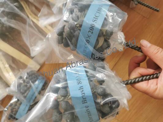 Brosse SIC comme brosse d'ébavurage pour le polissage des débris de carbure de silicium