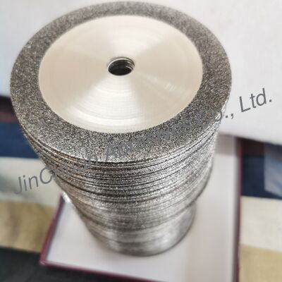 Lames de coupe diamantées électrodéposées CBN abrasives unilatérales personnalisées 100*0.8*12.7mm B60/70