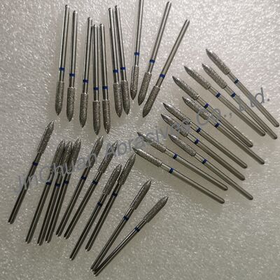 Fraise diamantée basse vitesse électrodéposée personnalisée à 3 couches pour la dentisterie