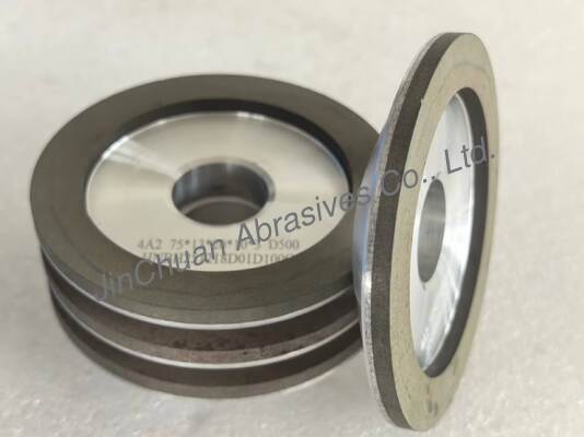 4A2 roue de meulage de diamants en résine utilisée pour les outils au carbure, diamètre 75 mm, grès numéro D500