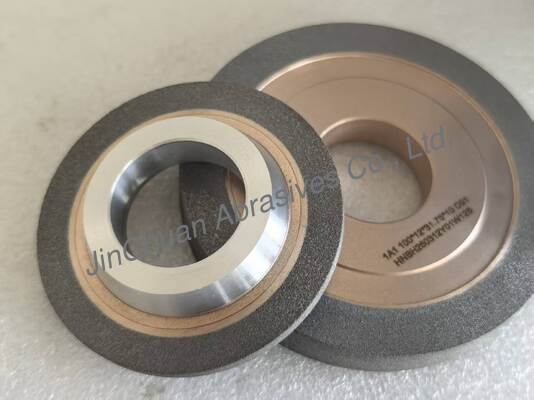 Meule diamantée à liant hybride pour outils en carbure