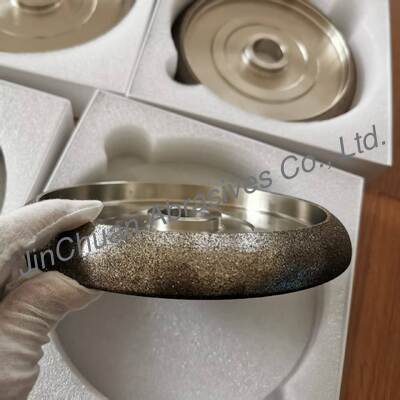 8 pouces 203mm CBN électroplaté roue d'affûtage 32mm Forage personnalisable pour le travail du bois