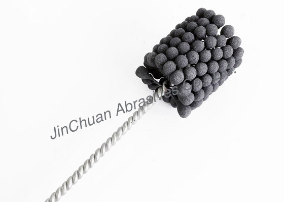 Brosse aiguisante flexible adaptée aux besoins du client de taille de poussière abrasive pour les trous hydrauliques et d'IC de moteur