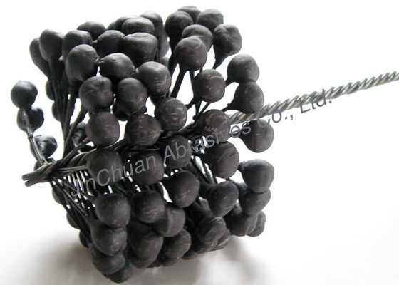 Bavures de élimination de la poussière abrasive 600 aiguisant la pierre à aiguiser de ébavurage industrielle de câble de carbure de silicium de brosse