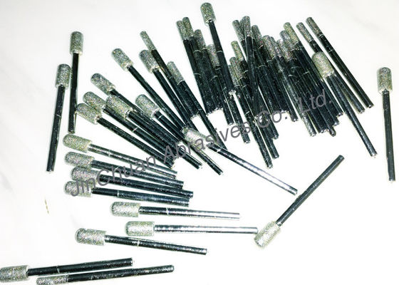 Le diamant dur noir a enduit l'ensemble de bavures, tête de meulage de diamant économique