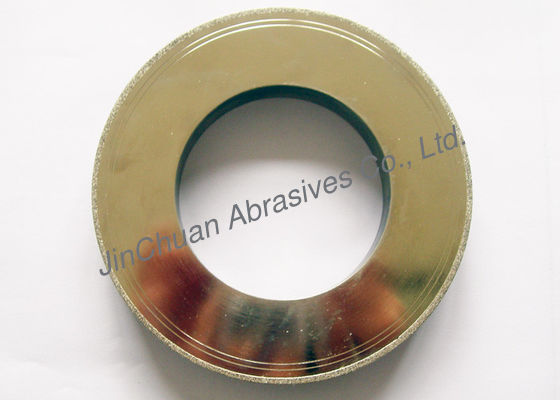 Roue verte de coupe de diamant, meules enduites par diamant replaquées