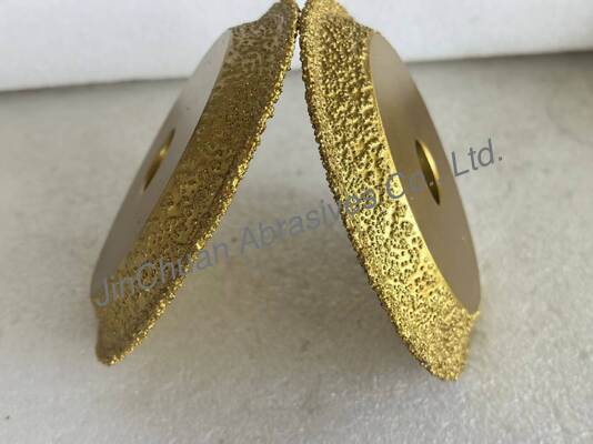 Roue de broyage au diamant brasé de 127 mm D20/25 sans dommage thermique pour le broyage de précision du carbure