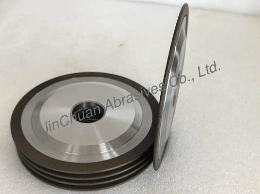 Meule CBN à liant résine de 150 mm avec alésage de 32 mm et couche CBN de 1,3 mm à 4,0 mm pour l'affûtage d'outils HSS