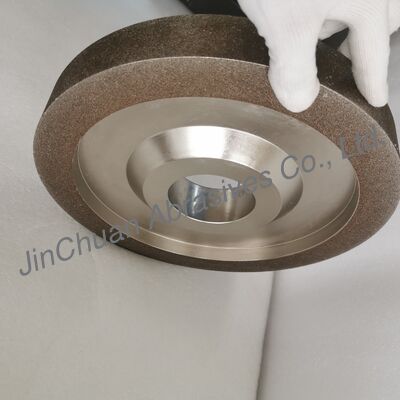 Roue de meulage CBN électroplatée 405 mm OD avec liaison nickel électroplatée et taille de gravier personnalisée pour le meulage de précision