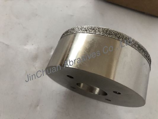 Mettez en forme de tasse le type poussière abrasive faite sur commande plaquée de meule diamant pour l'alliage/verre durs